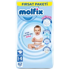 Odea 3D Bebek Bezi Maxi 4 Beden, Fırsat Paketi 60 Adet