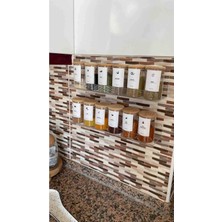 Moontime Alaçatı Banyo Düzenleyici Pleksi Raf 35 cm x 7 cm ( 4 Adet )