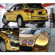Odea Gold Aynalı Varak Altın Parlak Kendinden Yapışkanlı Otomobil Jant Motorsiklet Bisiklet Mobilya Beyaz Eşya Aksesuar Kaplama Folyosu Su Geçirmez Dayanıklı Folyo (122CMX2METRE)