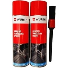 Odea Würth Araç Içi Temizleme Köpüğü 2 Adet 500 ml 500 ml ve Detaylı Temizlik Fırçası