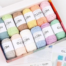 Odea Pamuk Ip Seti, 12 x 25G Pastel Renk, El Işi Için