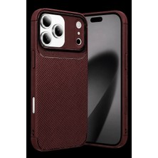 Royaleks Apple Iphone 17 Pro Max Auto Focus Karbon Kapak - Bordo