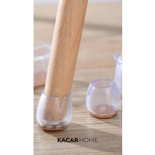 Moontime Alaçatı 8 Adet 2,5cm-3,2cm Masa Sandalye Susturucu Pabucu Silikon Koltuk Sandalye Kaydırmaz Zemin Koruyucu
