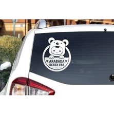 Odea Arabada Bebek Var Araba Cam Sticker 24X28CM