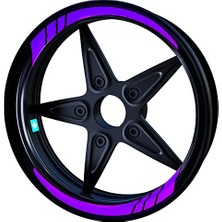 Odea Moto Gp Patlıcan Moru Iç Jant Şeridi Sticker