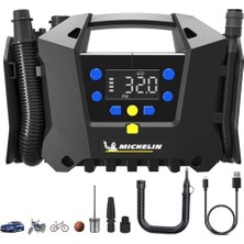 Odea Michelin MC34259 11.1VOLT/2.5AH. Li-Ion 120PSI Ayarlanabilir Dijital Basınç Göstergeli Şarjlı Lastik & Yatak Şişirme Pompası