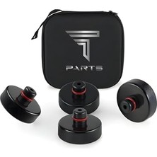 Odea T Parts Tesla Model S x 3 Y Juniper/standart Uyumlu Lift Takozu Seti, Tesla Model S x 3 Y Lift Takoz Takımı, Takoz, Batarya Koruyucu Lift Takozu Seti Alt Panel Koruma (4 Adet)