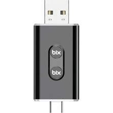 Odea Bix CB02 2.4g/5g Wifi Carplay Android Auto Kabloludan Kablosuza Çevirici Usb-A Usb-C Çift Uçlu Hibrit Adaptör