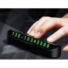 Odea Araç Parktel Park Numaratörü Ön Cam Için Oto Telefon Numara Kartı Telefon Numaralık Siyah
