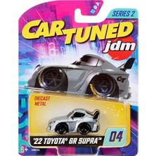 Odea Mgae Cartuned Jdm Seri 2 2022 Toyota gr Supra, Gri, Metal Gövde, Biriktirilebilir Oyuncak Araba