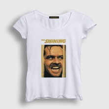Presmono Kadın Beyaz Cover Film The Shining T-Shirt