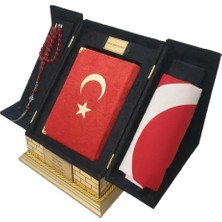 Moontime Alaçatı Kabe Maketli Bayraklı Hafız Boy Kuranı Kerim