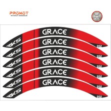 Moontime Alaçatı Rks Grace 202 Yazılı Motorsiklet Jant Şeridi Model 1