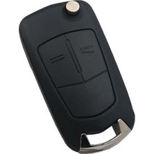 Odea 2 Butonlu Anahtar Kumanda Kabı, Opel Astra H Uyumlu, Siyah