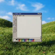 Retro Paint Temalı Not Kağıdı 9x9 cm