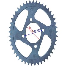 Moontime Alaçatı Cf Moto Nk 150 Arka Dişli 428-45T Iç 58X4 Delikli Öm