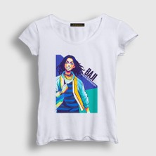 Presmono Kadın Beyaz Baji V2 Anime Tokyo Revengers T-Shirt