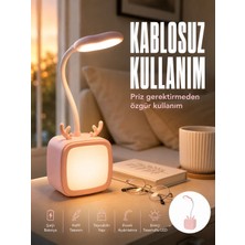 Teknodayım Ayarlanabilir LED Masa Lambası Şarjlı Aydınlatma