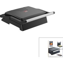 Go İthalat Elektrikli Tost Makinesi 4 Dilim 180° Açılır Üst Gövde = Izgara Kullanım 1000W SSM-2594 (5582)