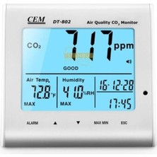 Moontime Alaçatı DT-802 Hava Kalitesi Ölçüm Cihazı - Karbondioksit Ölçer