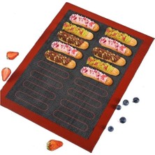 Moontime Alaçatı Çift Taraflı Delikli Makaron ve Ekler Pişirme Matı Silpatı 30 x 40 cm