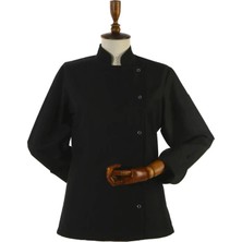 Moontime Alaçatı Kadın Siyah Chef Aşçı Ceket