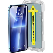 Moontime Alaçatı Iphone 14PRO Ahize Toz Korumalı 9d Kırılmaz Cam-Pvc Kolay Takmalı Kurulum Kompozit Panel Aparat