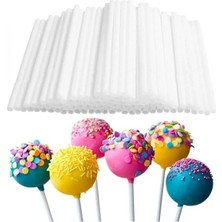 Moontime Alaçatı Lolipop Çubuğu Cakepop Kek Çubuğu Parti Çubuğu Plastik Çubuk 100 Adet