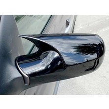 Moontime Alaçatı Renault Megane 2 Batman Ayna Kapağı Yarasa Ayna Piano Black Plastik