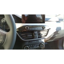 Moontime Alaçatı Ford Focus Uyumlu 2019+ Orta Panel Kaplama - Titanyum Siyah