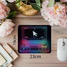 Moontime Alaçatı Transparan Kasa Temalı Mousepad – Neon Etki - 19X23 cm 2 mm Dikdörtgen Ithal Baskılı Mouse Pad