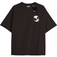 Tarzsokak Beyaz Oversize T-Shirt Siyah Beyaz Özel Tasarım