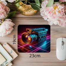 Moontime Alaçatı Vhs Estetiği ile 90’lar Mousepad - 19X23 cm 2 mm Dikdörtgen Ithal Baskılı Mouse Pad
