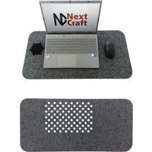 Moontime Alaçatı Keçe Bilgisayar Mouse Pedi Masa Üstü Düzenleyici Mat 70X32 cm
