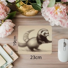 Moontime Alaçatı Oyunbaz Gelincik Figürlü Mouse Pad - 19X23 cm 2 mm Dikdörtgen Ithal Baskılı Mouse Pad