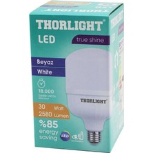 Hsc Bilişim Thorlıght T-30B E27 Torch T-Shape Beyaz LED Ampul 2580 Lumen - 6400K - 18000 Saat - 2