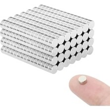 Aydogan's Dünya Magnet 100 Adet - Yuvarlak, Neodyum Mıknatıs, 4x2 Mm, Güçlü Magnet, N35 Kalite