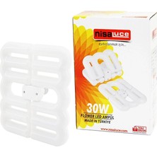 Hsc Bilişim Nisaluce EAMP-096/B - E27FLOWER Katlanır- 4b ŞEKIL16X21CMBEYAZ LED Lamba Ampul 2700LÜMEN-