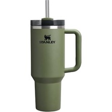 Aydogan's Stanley Quencher Pipetli Termos Bardak, Haki (Dried Pine), 1.18 Litre