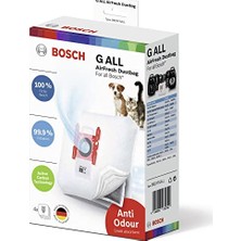 Aydogan's Bosch 4 x Elektrikli Süpürge Torbası Airfresh Tip G All Bbzafgall,%99,9 Ince Toz Filtreleme, Hayvan Sahipleri Için Ideal,%50 Daha Uzun Kullanım Ömrü, Bsg8 ve Bsn Hariç Tüm Seriler Için