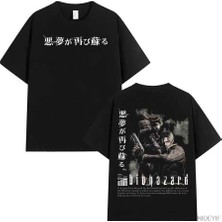 Tarzsokak Resident Evil Biohazard Oyunu T-Shirt Erkekler Kadınlar Için Leon Kennedy % 100% Pamuk T Shir