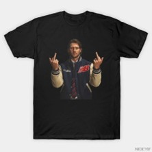 Tarzsokak Josh Allen Boyama Orta Parmak Vıntage T-Shirt Erkekler Kadınlar Için % 100% Pamuk T Shirt Kıs