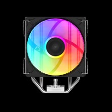 Sama A40L Black 1X120MM Argb Fan Kule Tipi Hava Soğutma 4 Adet Gelişmiş Kompozit Isı Borusu Cpu Fan (Amd ve Intel Tüm Işlemciler ile UYUMLU)(1923)