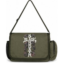 Sevbano Black Sabbath Rock Metal Müzik Grubu Baskılı Unisex Okul, Spor, Ofis Çok Amaçlı Postacı Çantası