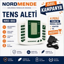Hace Bazaar Tens Cihazı 4 Pedli Dijital Masaj Cihazı | Adaptör 4 Ped ve Pil Hediyeli