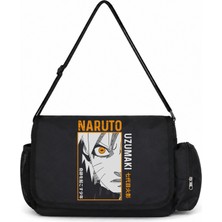 Sevbano Naruto Uzumaki Anime Baskılı Unisex Okul, Spor, Ofis Çok Amaçlı Postacı Çantası