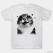 Tarzsokak Komik Pee Cat Meme T-Shirt Erkekler Kadınlar Için % 100% Pamuk T Shirt Kısa Kollu Üstler 1226