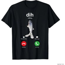 Tarzsokak Dih Komik Telefon Görüşmesi Memesi Diyor, Fih Balıkçılık Beyin Bozukluğu Tişörtü Erkekler ve