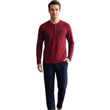 Over Sleep by Poleren Over Sleep 2401 Erkek Kışlık Süprem Pijama Takımı