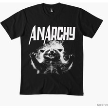 Tarzsokak Anarşi Rakun Komik Garip Garip Olarak Belirli Meme T-Shirt Erkekler Kadınlar Için % 100% Pamu